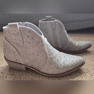 Pierre Dumas Sparkling Silver Kids Boots